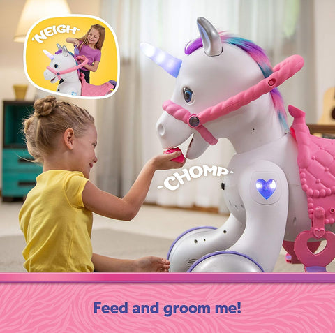 Rideamals Josie Play & Ride Unicorn | Riding Unicorn - Kid Trax