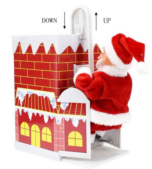 Electric Climbing Chimney Santa Claus