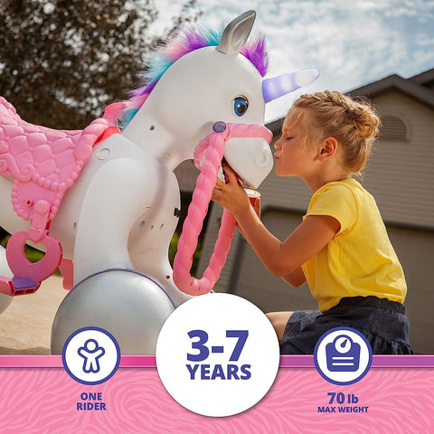 Rideamals Josie Play & Ride Unicorn | Riding Unicorn - Kid Trax