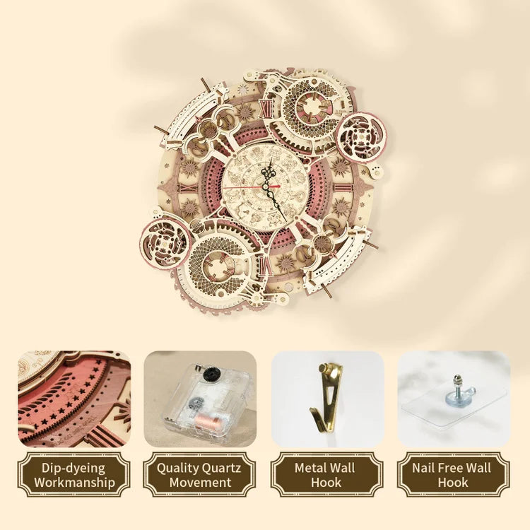 Zodiac Wall Clock Mechanical